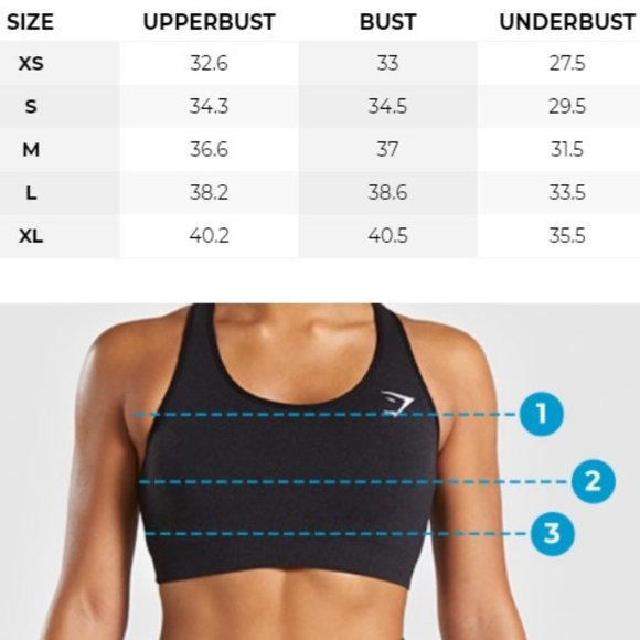 GYMSHARK / Illumination Black Sports Bra Sz S - Picture 9 of 9